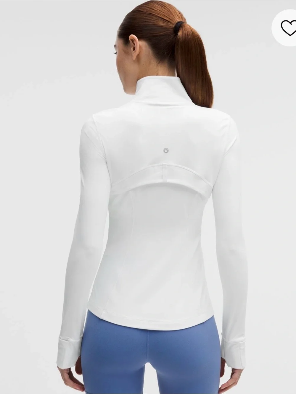 NWT Lululemon Define Women's White Full‑Zip Jacket. Size: 10